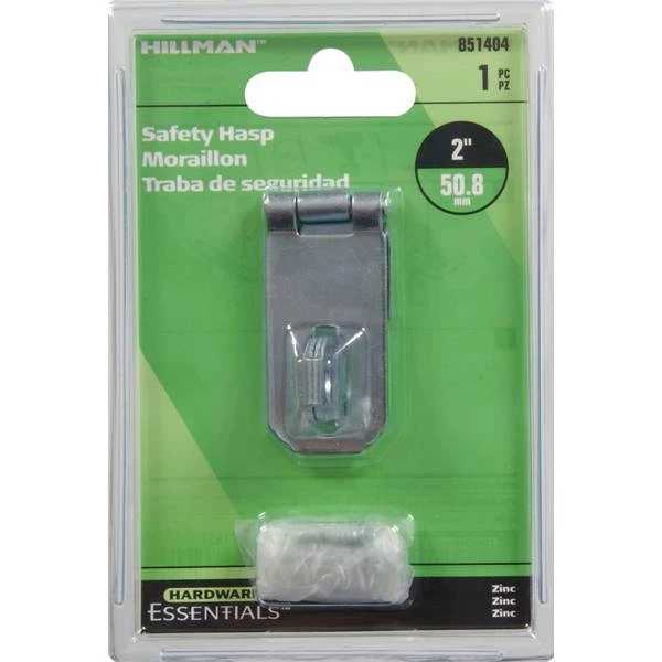 2 Inch Zinc Plated Safety Hasp - Durable Security Solution
