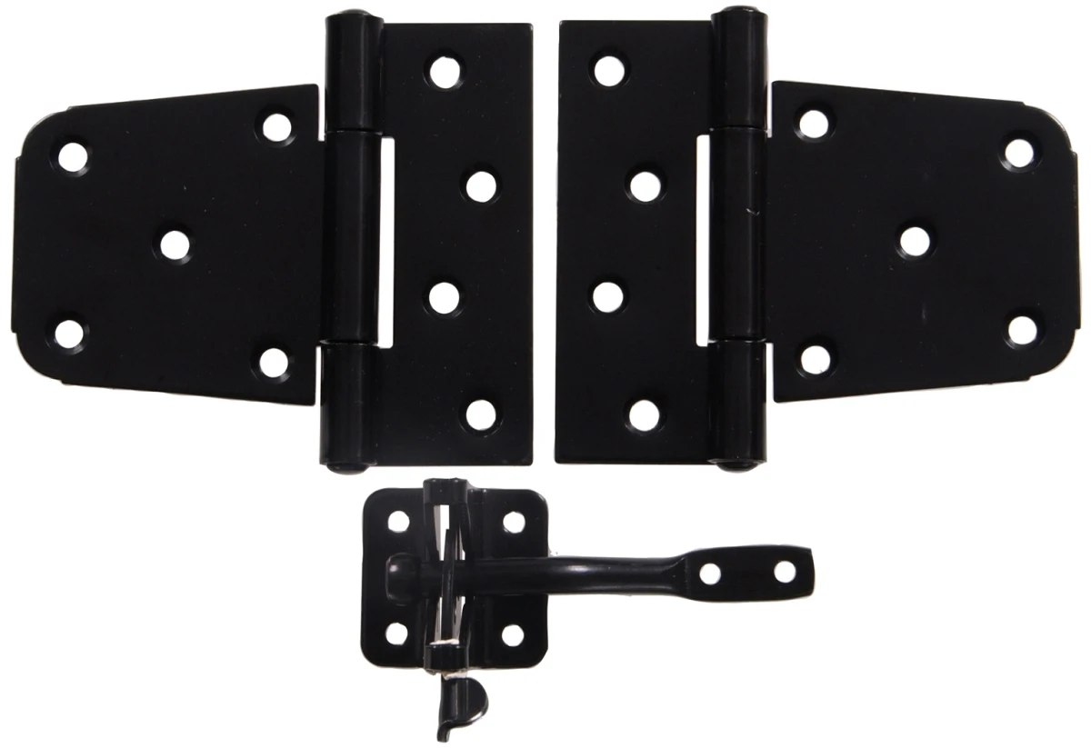 Black Ornamental Gate Hardware Kit Model 851371 For Cupboards