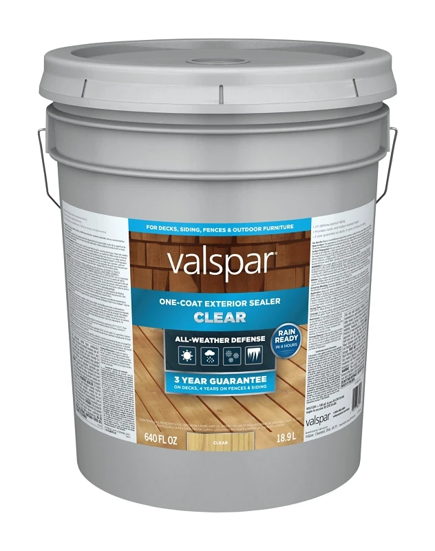 One-Coat Clear Exterior Sealer, 5 Gallon