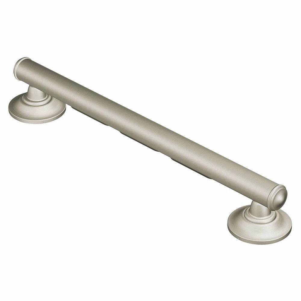 Home Care Grab Bar, Brushed Nickel, 24 In.