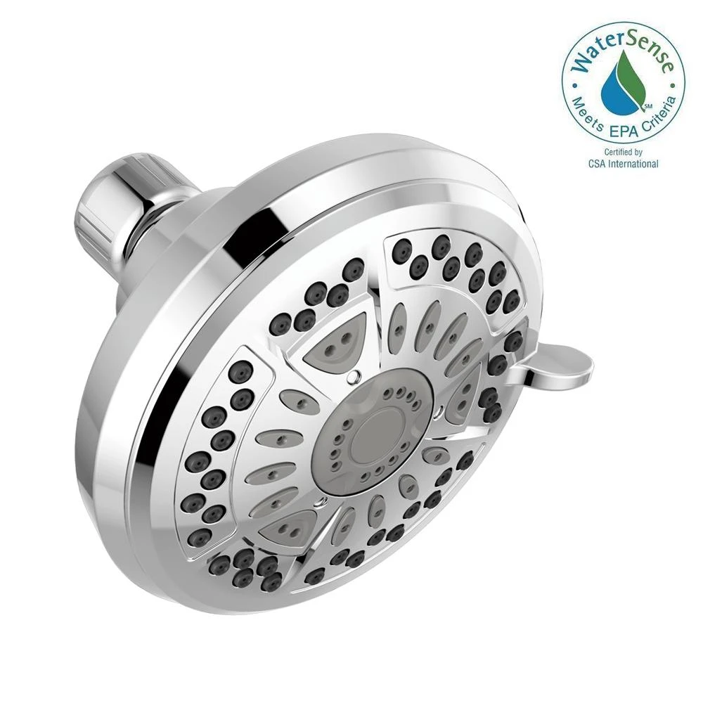 Chrome 6-spray Showerhead 1.75 Gpm Fixed Mount 4.38 In.