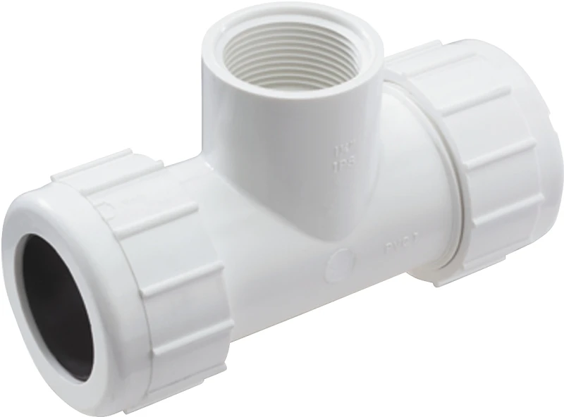 B & K 1 Inch Fip Plastic Compression Pvc Tee - Model 162-105