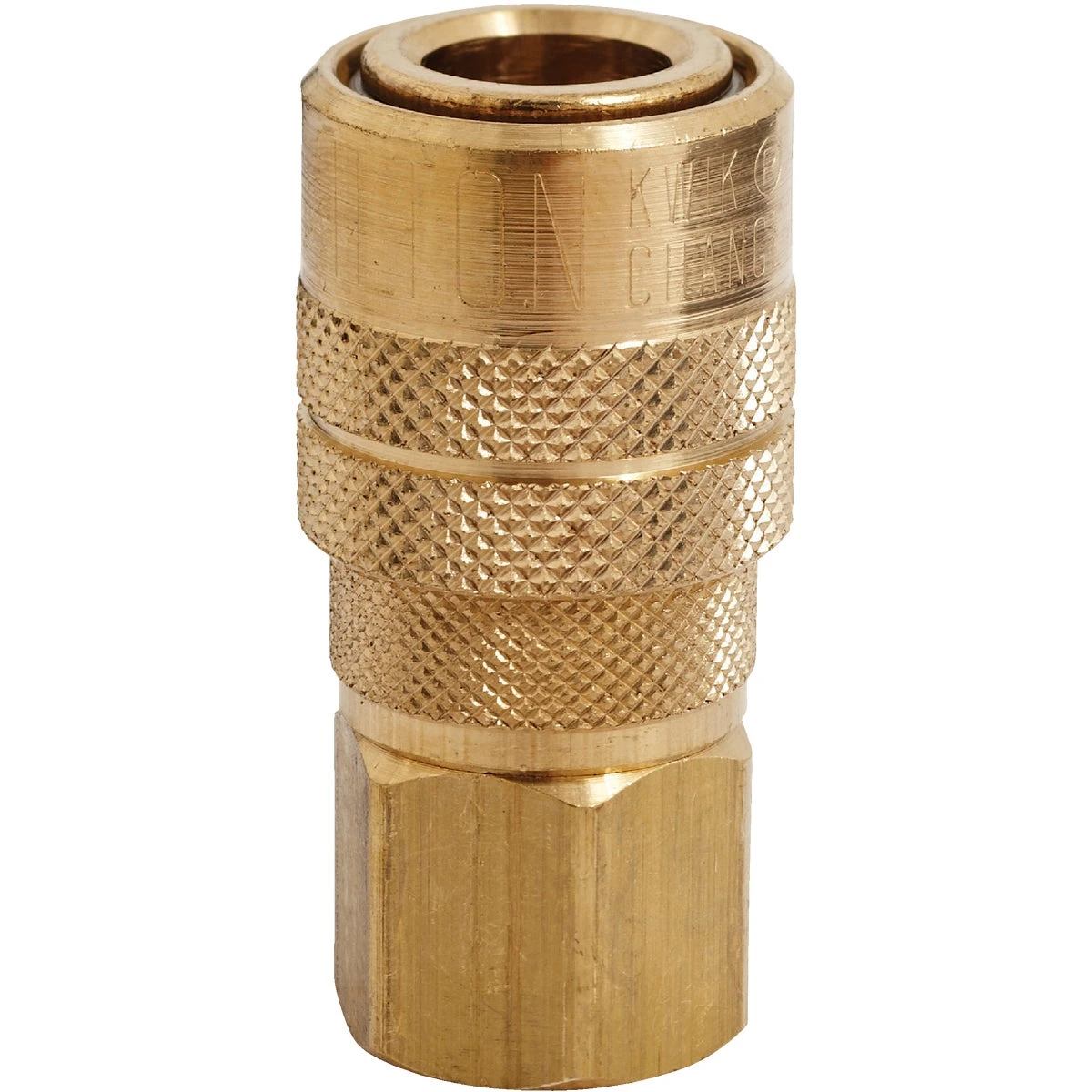 Compressor Coupler, Brass, M-Style, Female, 1/4 In. NPT