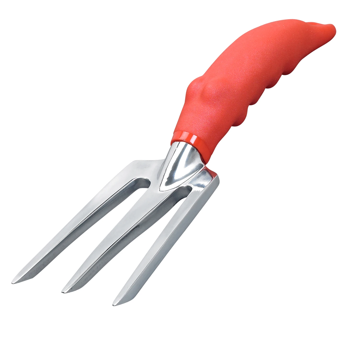 Comfort Garden Fork, 3-Tine, Aluminum