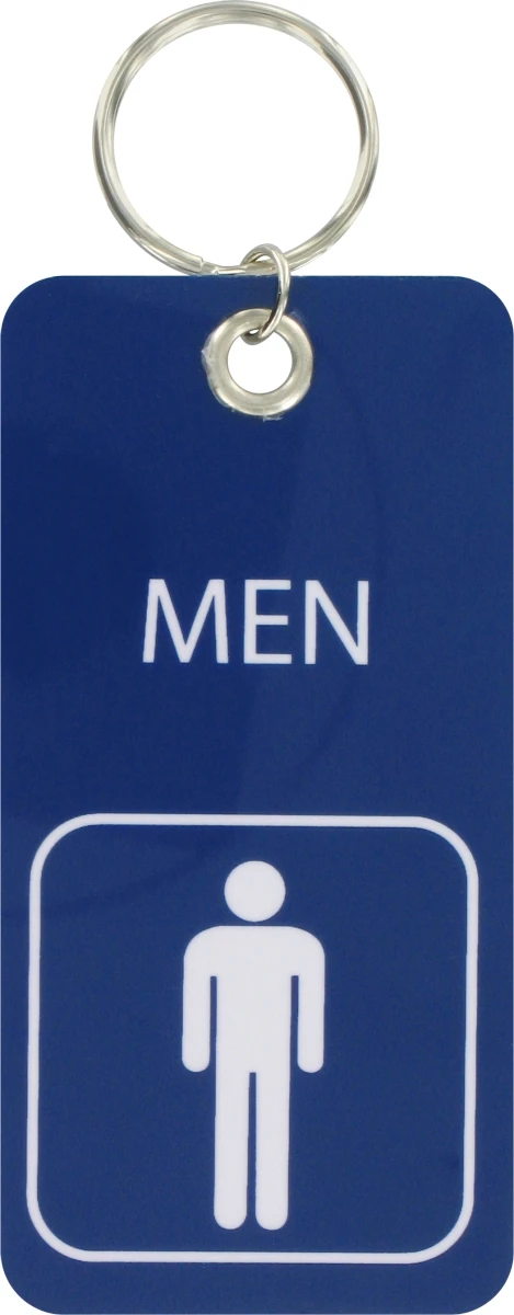 Men's Bathroom Key Chain - Model 713001 - 3 Piece Set