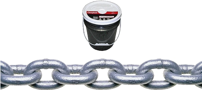 3/8 In. Oval Link Carbon Steel Proof Coil Chain 63 Ft. Length