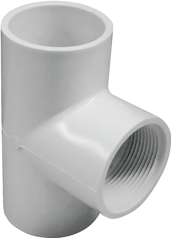 1-1/4 Inch Diameter Pvc Schedule 40 Tee Slip X Slip X Fipt