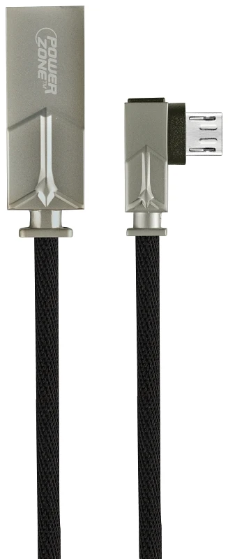 3ft Right Angle Micro Charging Cable - 2a Output - Aluminum Alloy & Braided Wire