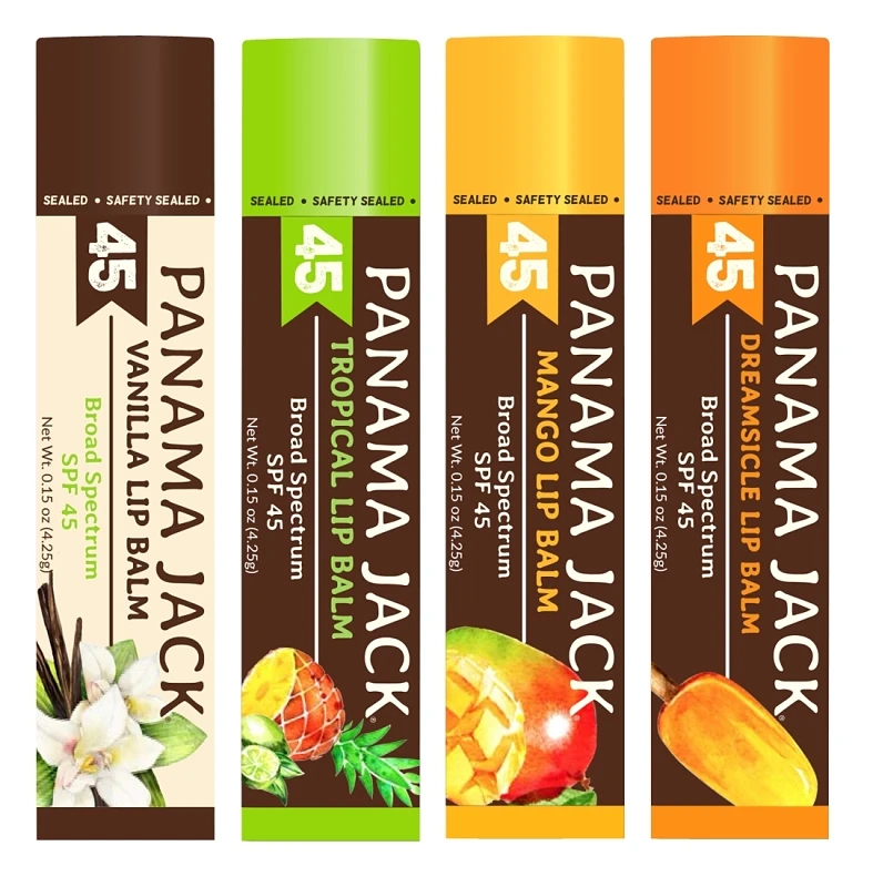 602-tr Tropical Lip Balm Spf 45, 0.15 Oz, Broad Spectrum Uva-uvb Protection