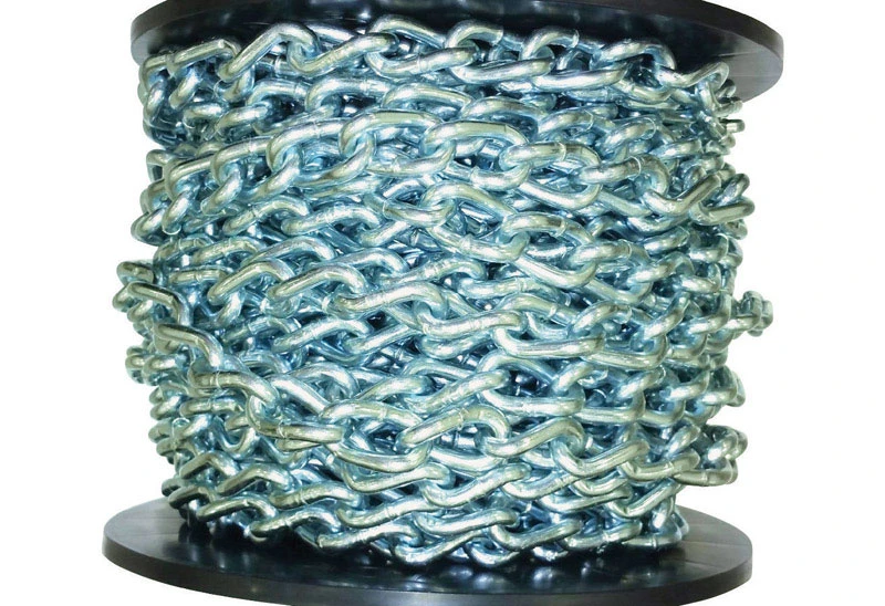 70 Ft. Twist Link Steel Machine Chain 0.19 In. Diameter, 520 Lb Capacity