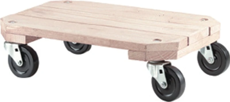 Plant Dolly 360 Lb Load Capacity With Solid Wood Top And 3 Inch Wheels