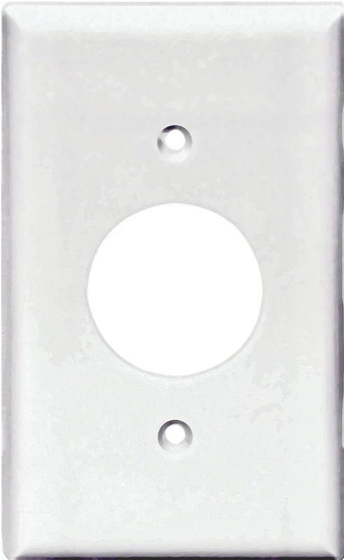 Pj7w Mid-size Wallplate 1-gang 15/20a White 25 Pk Polycarbonate
