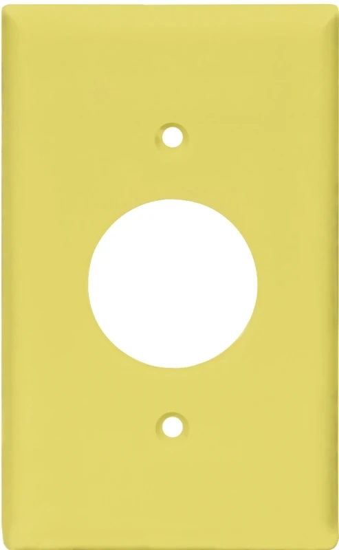 Pj7v Mid-size 1-gang Wall Plate, Ivory, 25 Pk, 4-7/8 In X 4-15/16 In