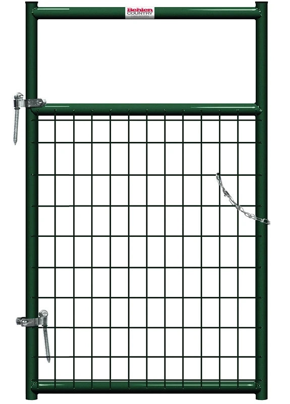 40132032 Wire-filled Gate, 36 In W X 50 In H, Green