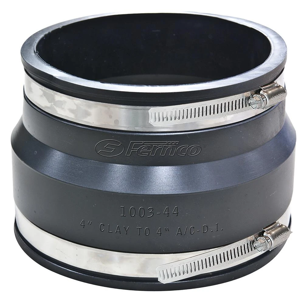 4 In. X 4 In. Clay To Asbestos Cement Ductile Iron Flexible Pvc Coupling