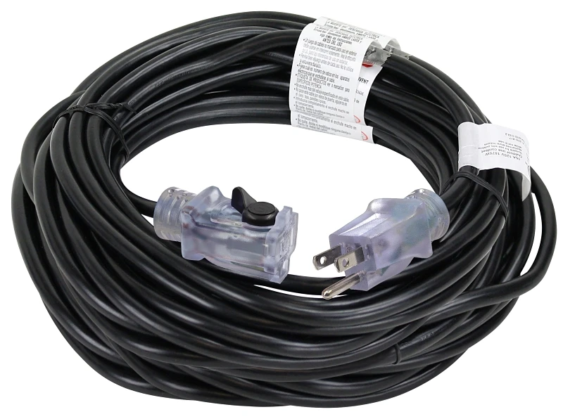 80 Feet Sjtw 16/3 Locking Extension Cord With Power Indicator Light
