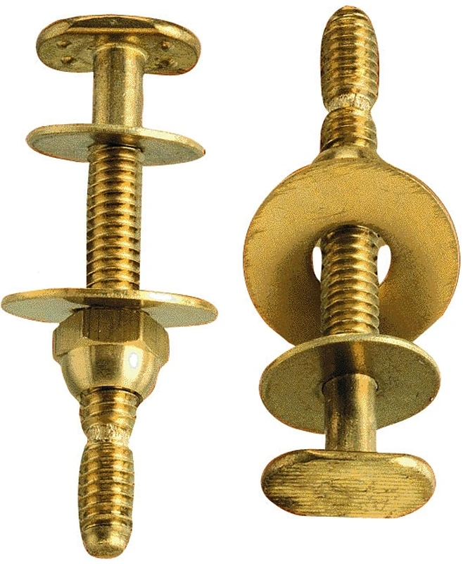 Toilet Bolt Set Brass 2-1/4 In. H X 1/4 In. L - Model Pp830-49