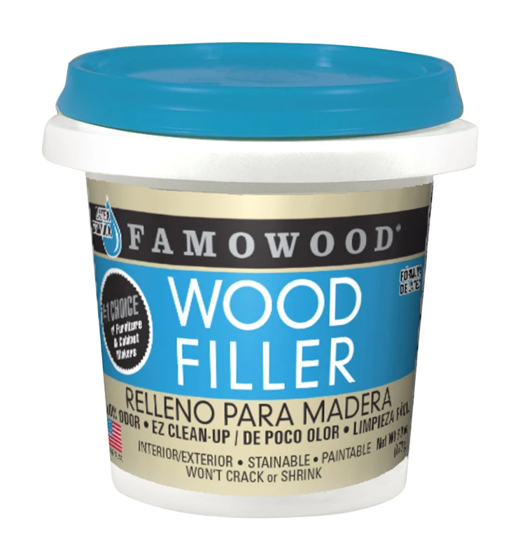 Red Oak Wood Filler 1 Pint - Water-based, Sandable, Paintable