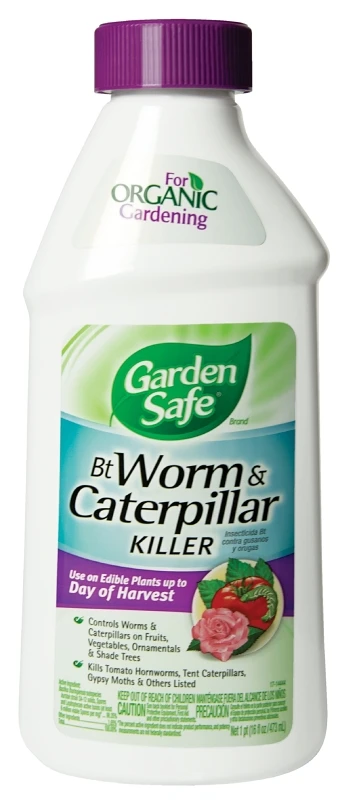 Garden Safe Organic Insect Killer Concentrate 16 Oz. For Worms And Caterpillars