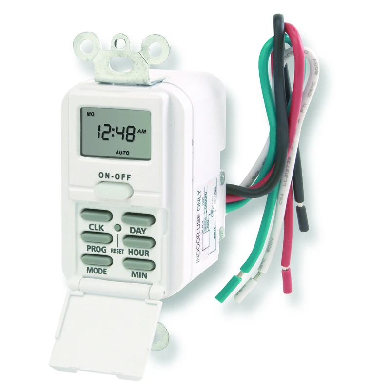 Digital In-wall Timer Tmdw10 - Indoor Wall Switch Timer - White