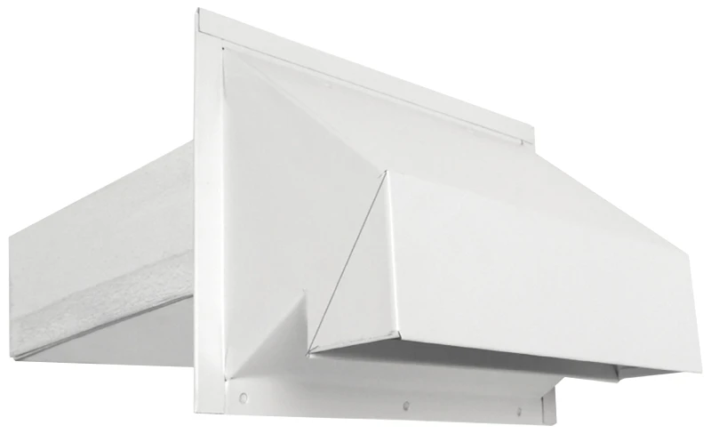 Vt0515 Heavy-duty Exhaust Hood, Galvanized Steel, White For 3-1/4 X 10 In Ducts