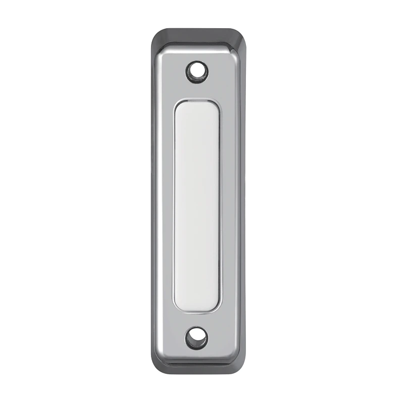 Satin Nickel Lighted Wired Push Button Doorbell - Model 18000222