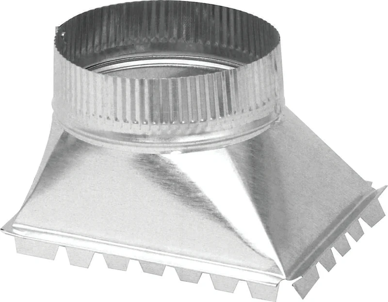30 Gauge 6 Inch Galvanized Side Take-off For Duct Transition