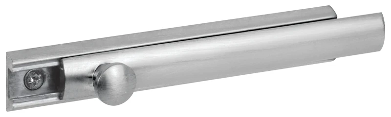 4 Inch Satin Nickel Surface Bolt With Keepers And Fasteners