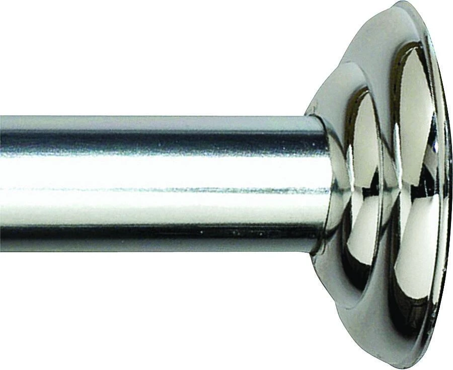 41 In. To 72 In. Adjustable Fixed Shower Rod - Chrome Finish