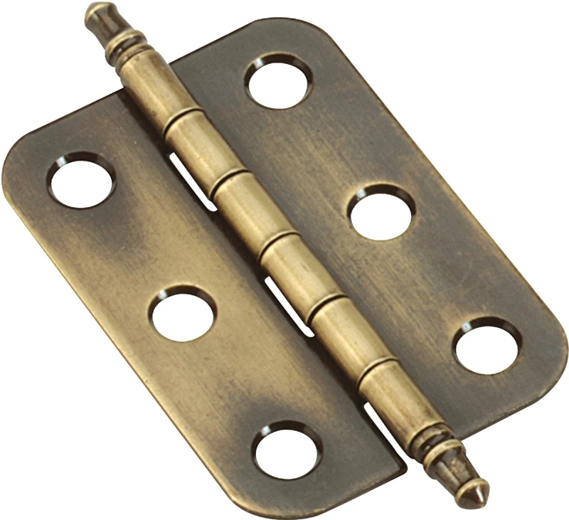 Bpr2355ae 1-3/8 In. Antique Brass Tight Pin Flush Hinge, 2-pack