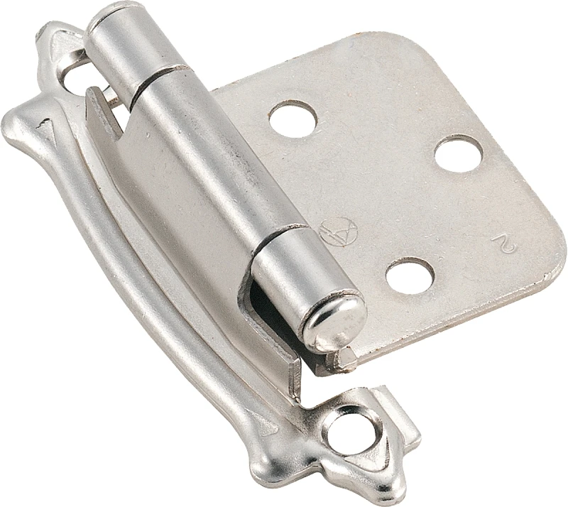 Bpr7329g9 Sterling Nickel Variable Overlay Self-closing Hinge 2-pack, Heavy Duty Steel