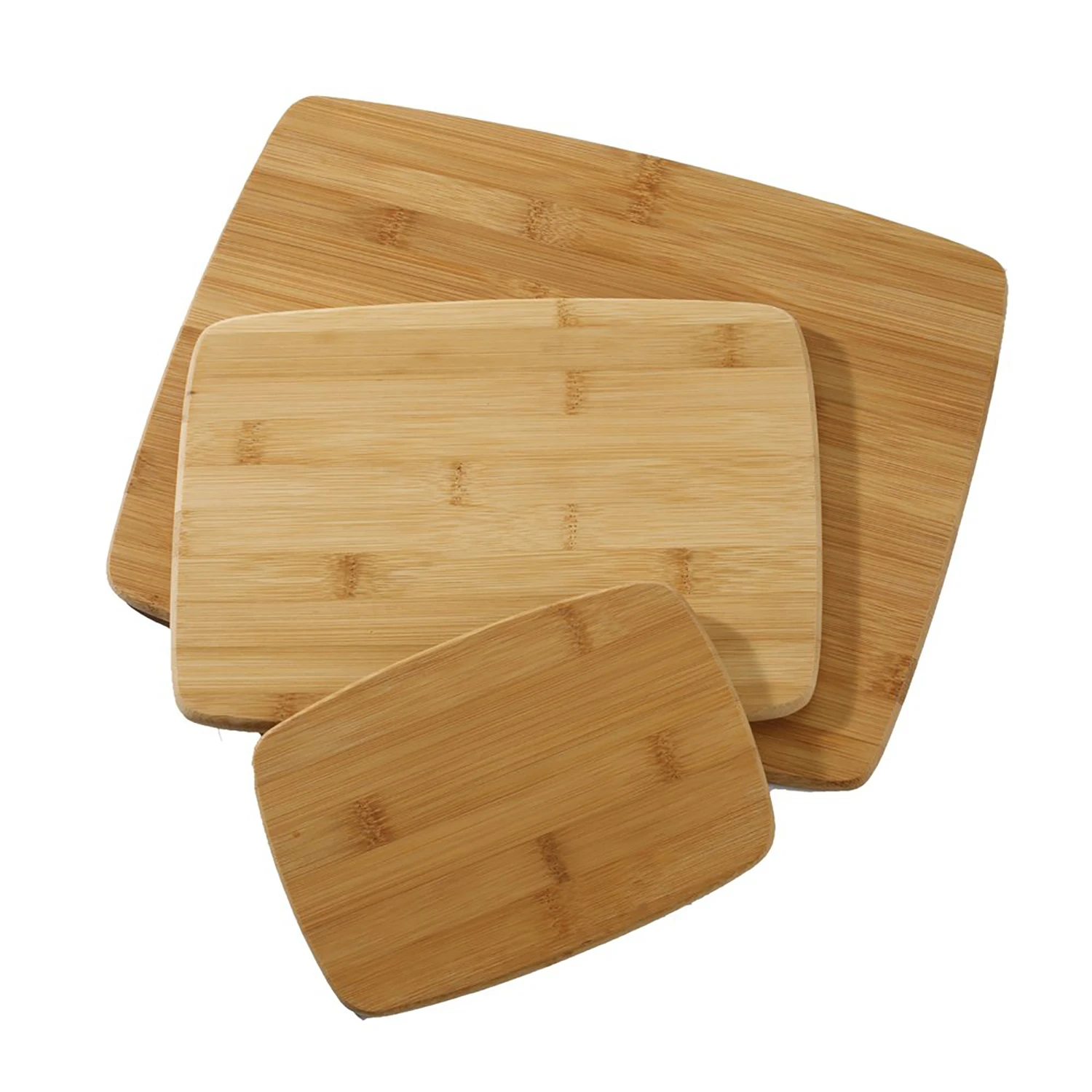Bamboo Cutting Board Set - 14 In. L X 11 In. W X 0.25 In. Thickness