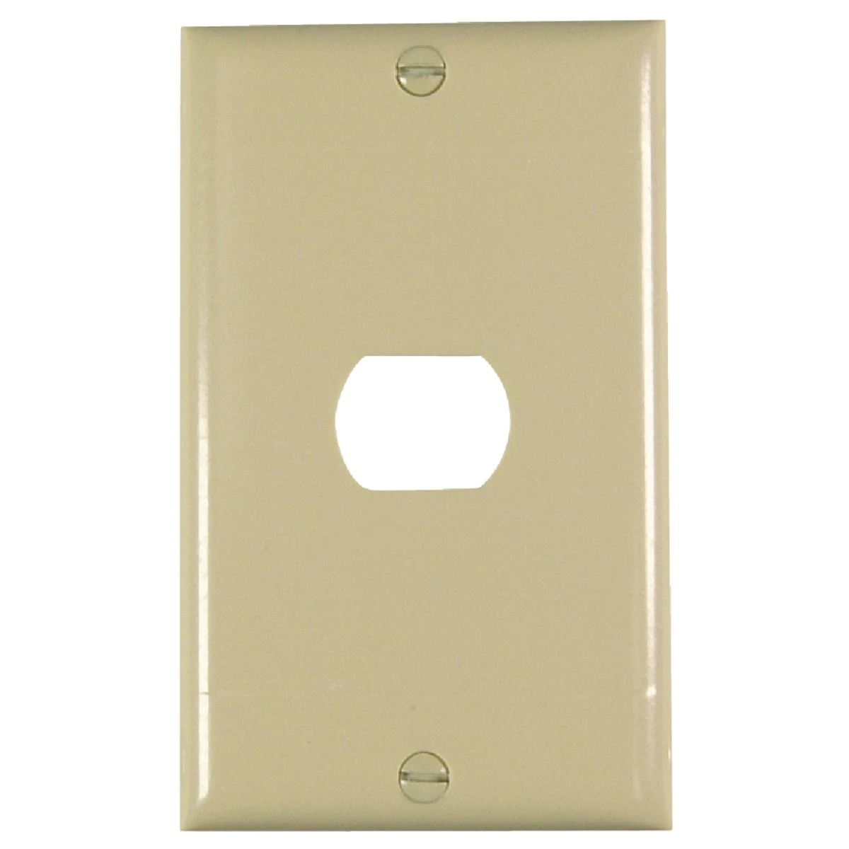 Ivory 1 Gang Plastic Despard Wall Plate K1i, 1 Pk, Ul Listed