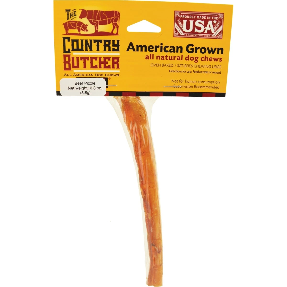 Beef Bully Stick Dog Treat Chew - 0.3 Oz - Model 07707