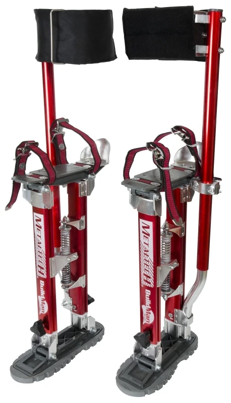 Buildman Grade Adjustable Drywall Stilts 18 In. To 30 In. Heavy Duty