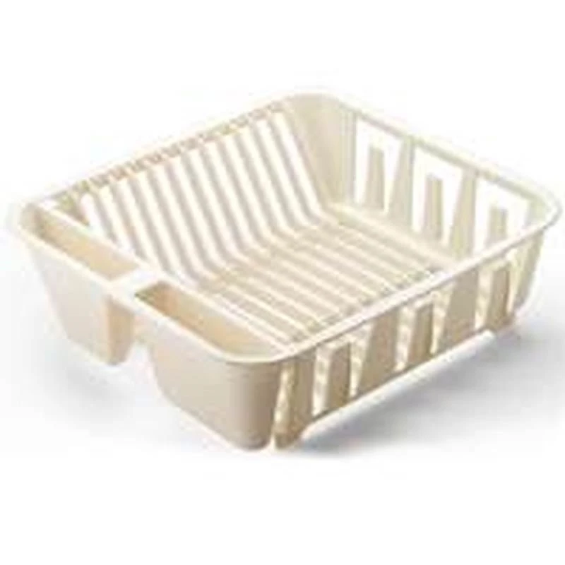 Plastic Dish Drainer 4.5 In. H X 13.9 In. L X 12.6 In. W Bisque