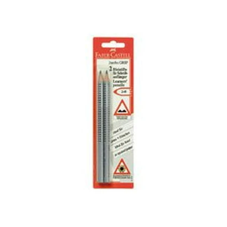 Faber Castell 233672 Pencils GRIP Jumbo Graphite EcoPencils -2 count