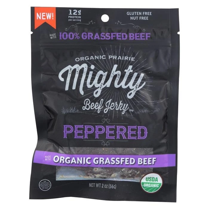 2 Oz Peppered Prairie Beef Jerky - Case Of 8