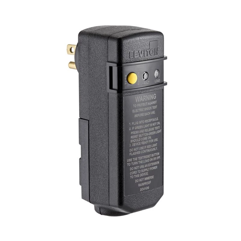 15a 120v Ac Self-test Right Angle Gfci Plug With Automatic Reset 15a 120v Ac Self-test Right Angle Gfci Plug With Automatic Reset