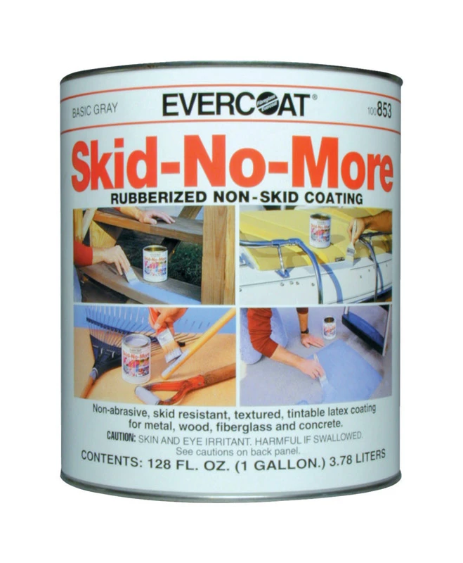 Skid-no-more Gray Non-skid Coating 1 Gallon For Indoor And Outdoor Use