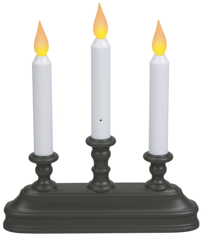 9 In. W X 10.25 In. H Aged Bronze Color Changing Led Candelabra