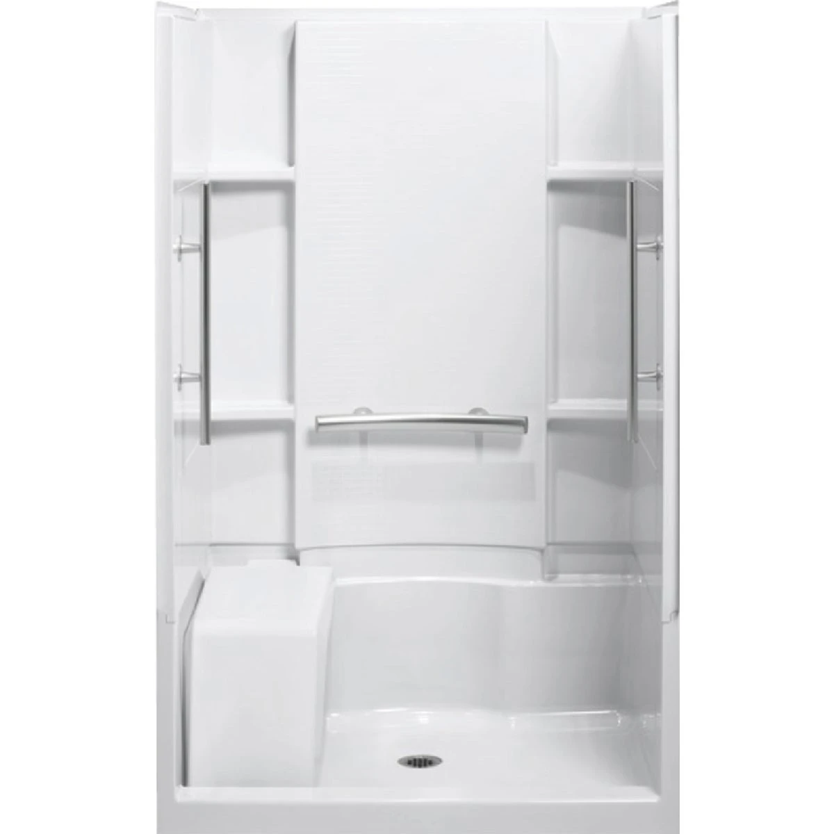 Accord 36 In. X 48 In. X 55-1/8 In. 3-piece Shower Wall Set With Grab Bar