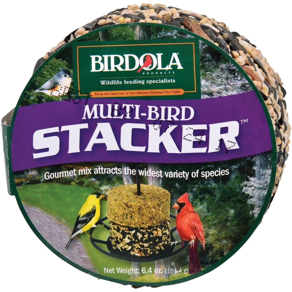 Multi-bird Stacker Wild Bird Seed Cake 6.4 Oz. Model 54610