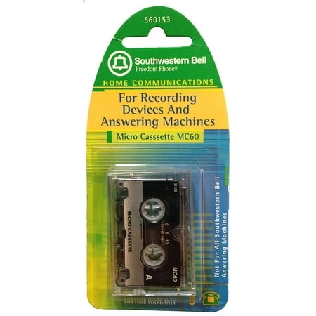 S60153 60 Minute Micro Cassette For Dictation Recorders And Answering Machines