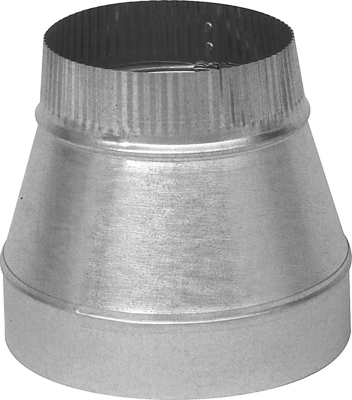 7 Inch To 6 Inch Galvanized Duct Reducer - Model Gv0816