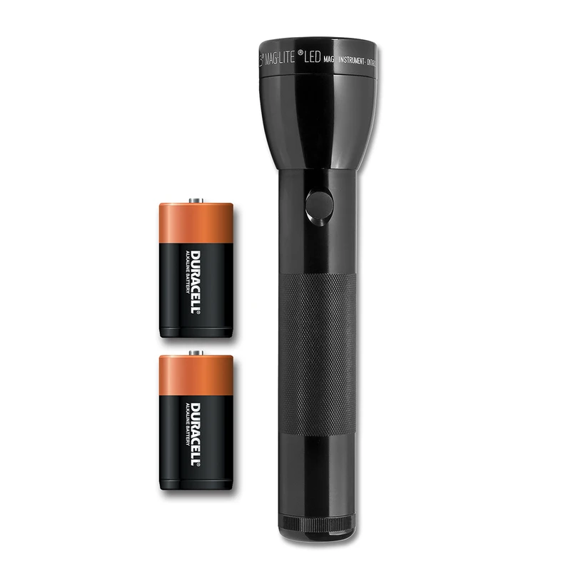 524 Lumens Black Led Flashlight With D Batteries - Model Ml300l-s2dx6