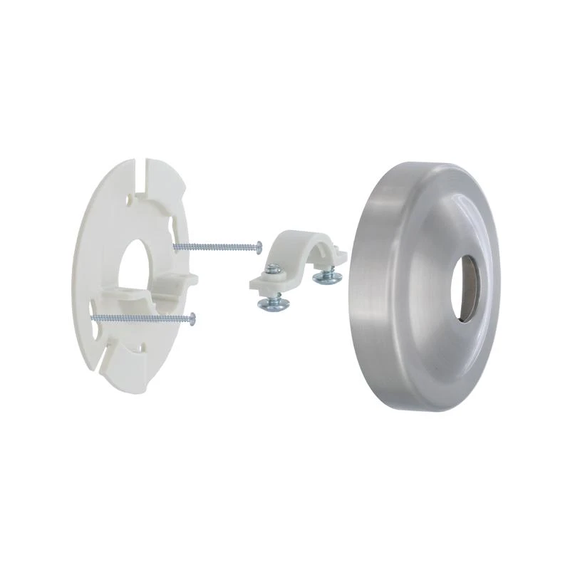 Brushed Nickel Shower Arm Bracket Stabilizer And Flange - Model 9d00012006