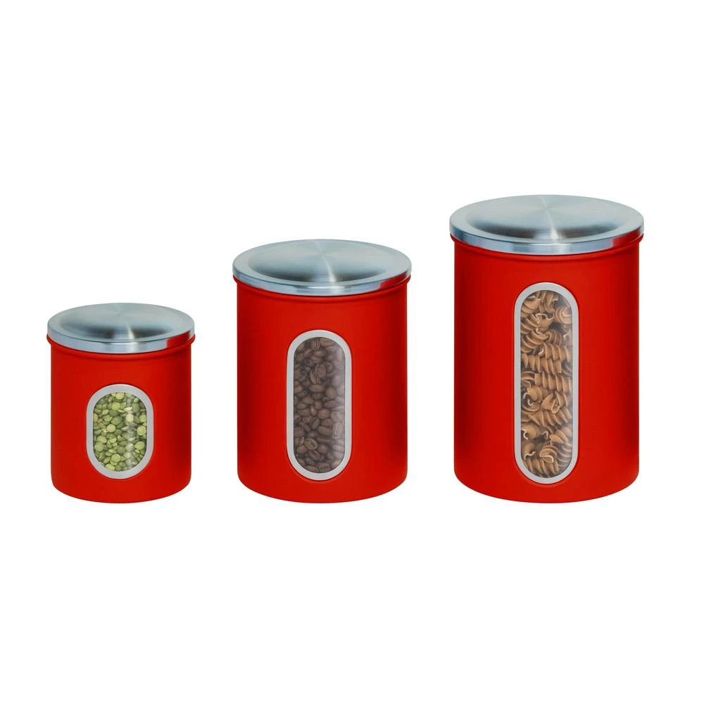 Metal Storage Canisters (3-Pack)