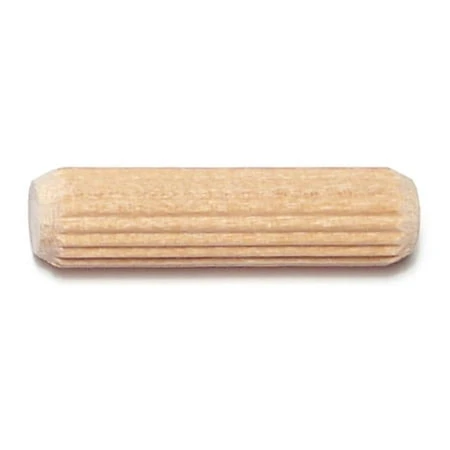 3/8 X 1-1/2 Birch Wood Fluted Dowel Pins - Model Dpbw-062