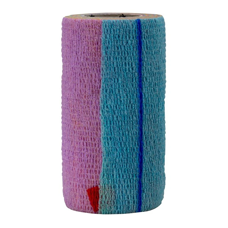 SyrFlex Cohesive Flexible Veterinary Bandage, Rainbow, 4 In. x 5 Yds. Stretched